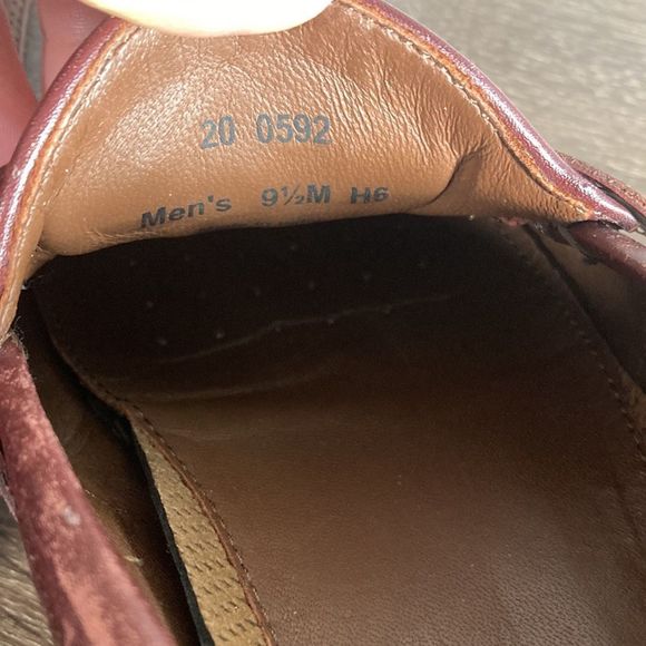 Mens Johnston & Murphy Aragon II Kiltie Tassel Black Smooth/Antique Mahogany 9.5 - Picture 10 of 11